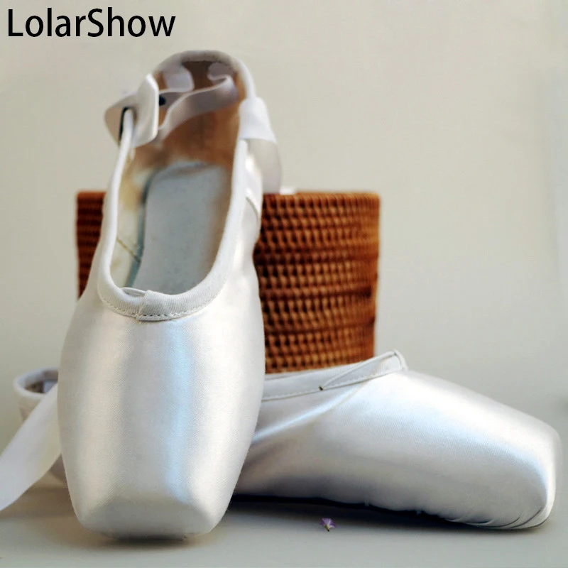 Балетт обувь Дети пуанты танцевальная атласная верхняя балетная с обувной