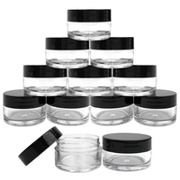 5 gram jarcosmetic sample empty containerround potscrew cap lid tiny bottlefor make upeye shadownailspowderpaint35 pk