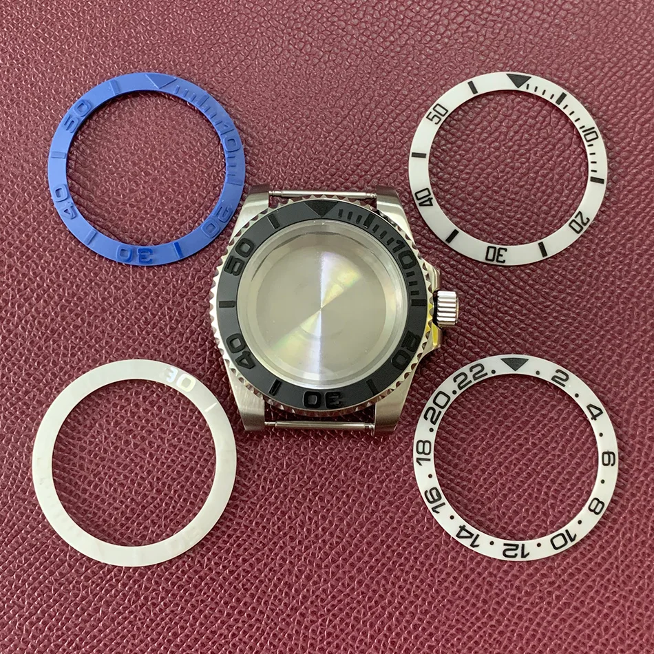

Watch accessories high-quality ceramic bezel stainless steel case 40mm suitable for NH35, NH36 movement assembly