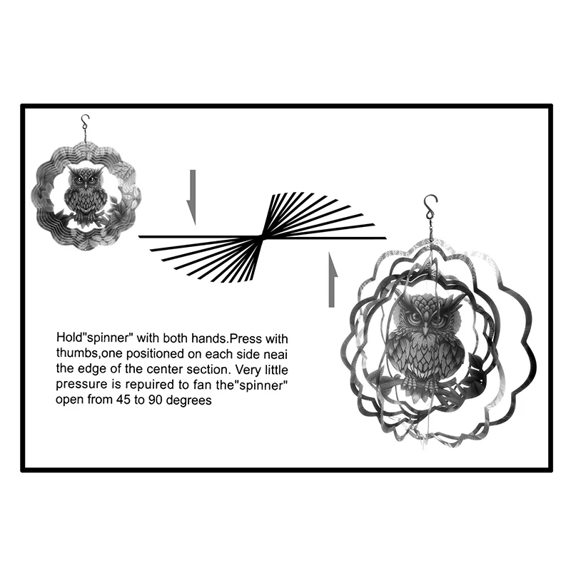 

3D Hummingbird Wind Spinner Weather Resistant Durable Long Lasting Lightweight Best Deocration for Window Courtyard DRSA889