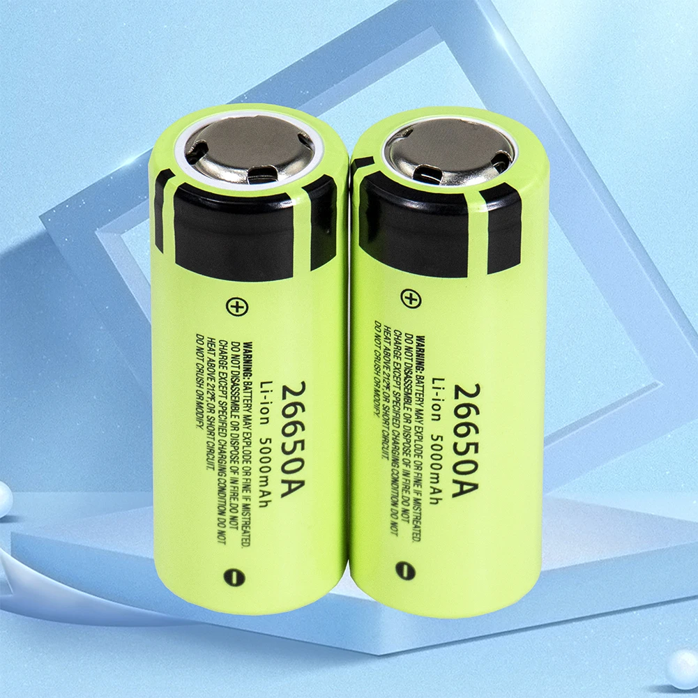 

100% Original 26650A NEW Li-ion 26650 Lithium Battery 5000mah 3.7V 5Ah Rechargeable Battery 10C 50A High Capacity for E-Tools