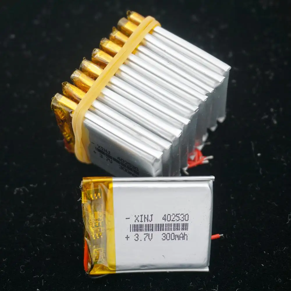 XINJ 3,7 V 300mAh LiPo литиевая полимерная аккумуляторная батарея Lipo 402530 для gps Sat Nav Автомобильная камера dvc DVR рекордер для вождения DIY