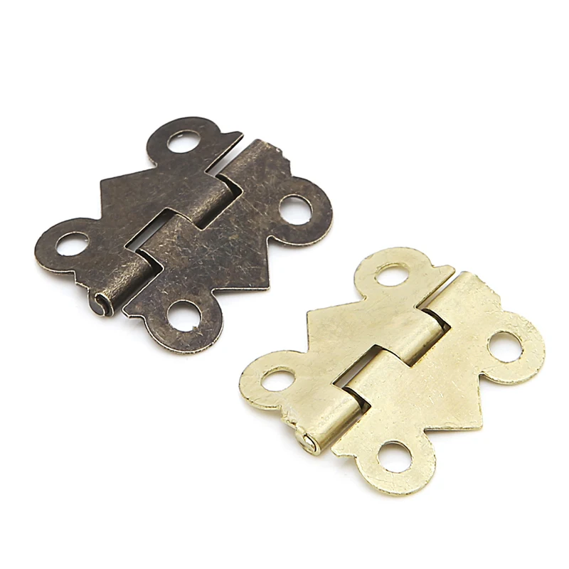 10x мини шкафчик с крышкой-бабочкой ящик для ювелирных изделий петля мебели 20 мм x 17