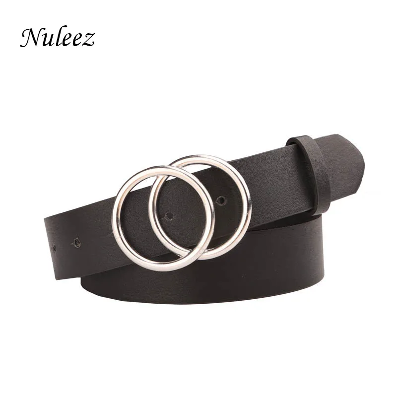 

Korean version leather smooth buckle belt women leather buckle decoration plant tanning leather