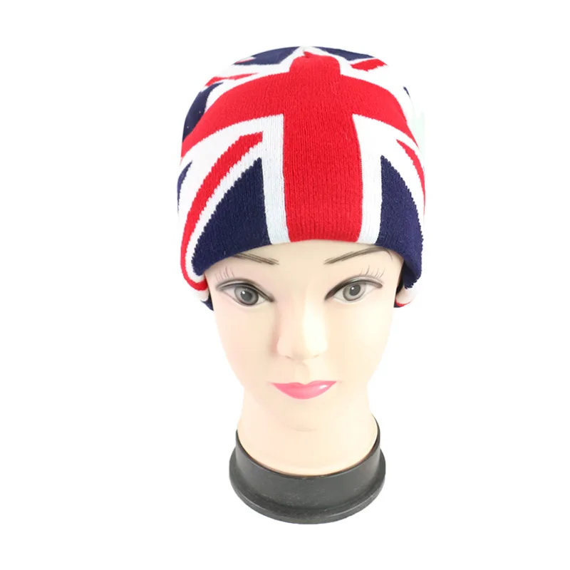 Женская и мужская Осенняя шляпа с флагом модель RX111|knitted cap|beanie hathats for men |