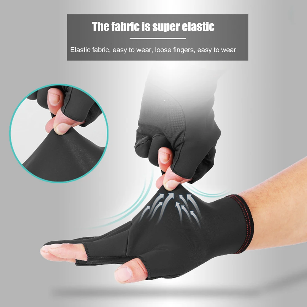 1 пара Нескользящие рыболовные перчатки с 3 пальцами | Спорт и развлечения