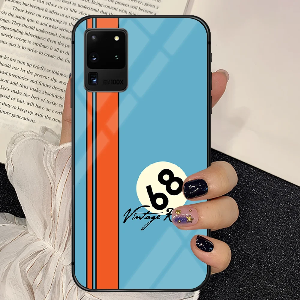 

Martini Racing Phone Tempered Glass Case Cover For Samsung Galaxy S Note 5 6 9 10 10E 20 21 FE Plus Uitra Etui Hoesjes Fashion