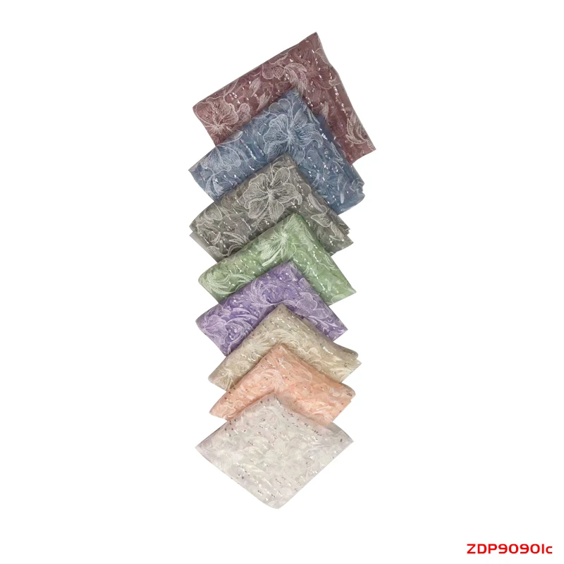 

Fashionable French mesh net lace fabric Sequins sequence tulle lace Patchwork Needlework DIY Material fabric f190901