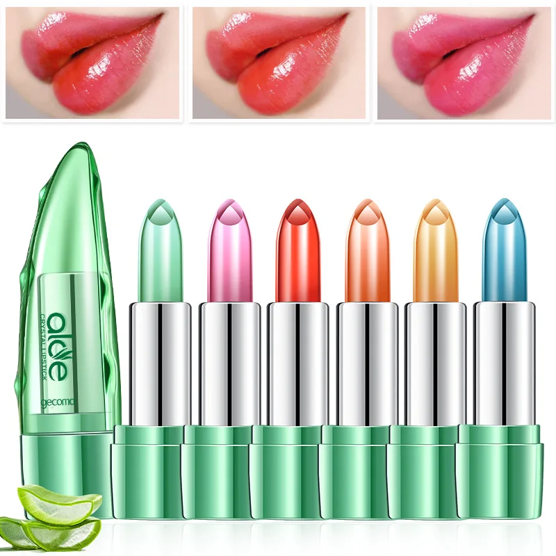 Новый Batom 99% Алоэ Вера натуральный температурный меняющий цвет Желейная помада