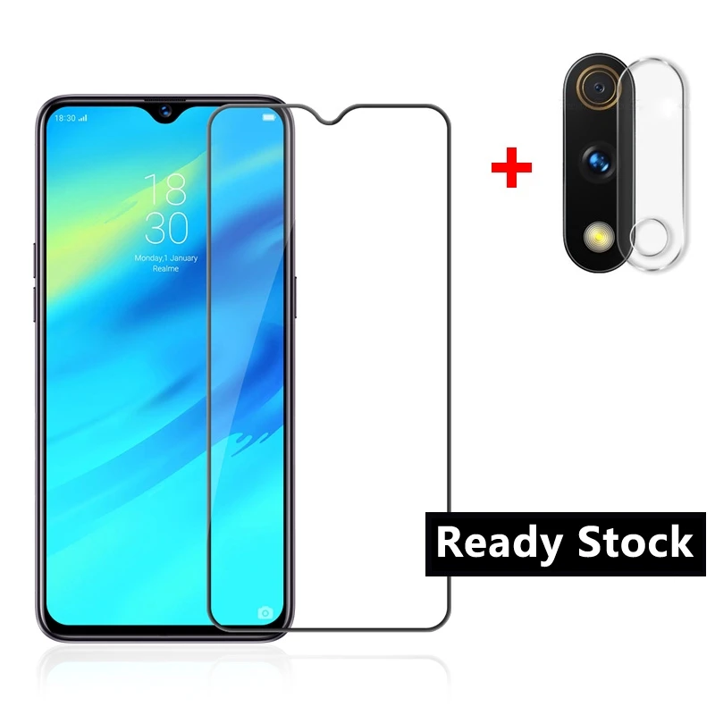 2 в 1 закаленное стекло для Realme 5 3 Pro Полное покрытие Защита экрана OPPO XT X X2