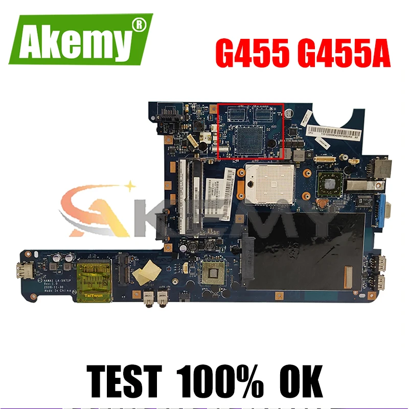 

Akemy NAWA1 LA-5971P материнская плата для ноутбука Lenovo G455 G455A G455AX материнская плата для ноутбука (Бесплатная CPU) DDR2 100% тесты работы