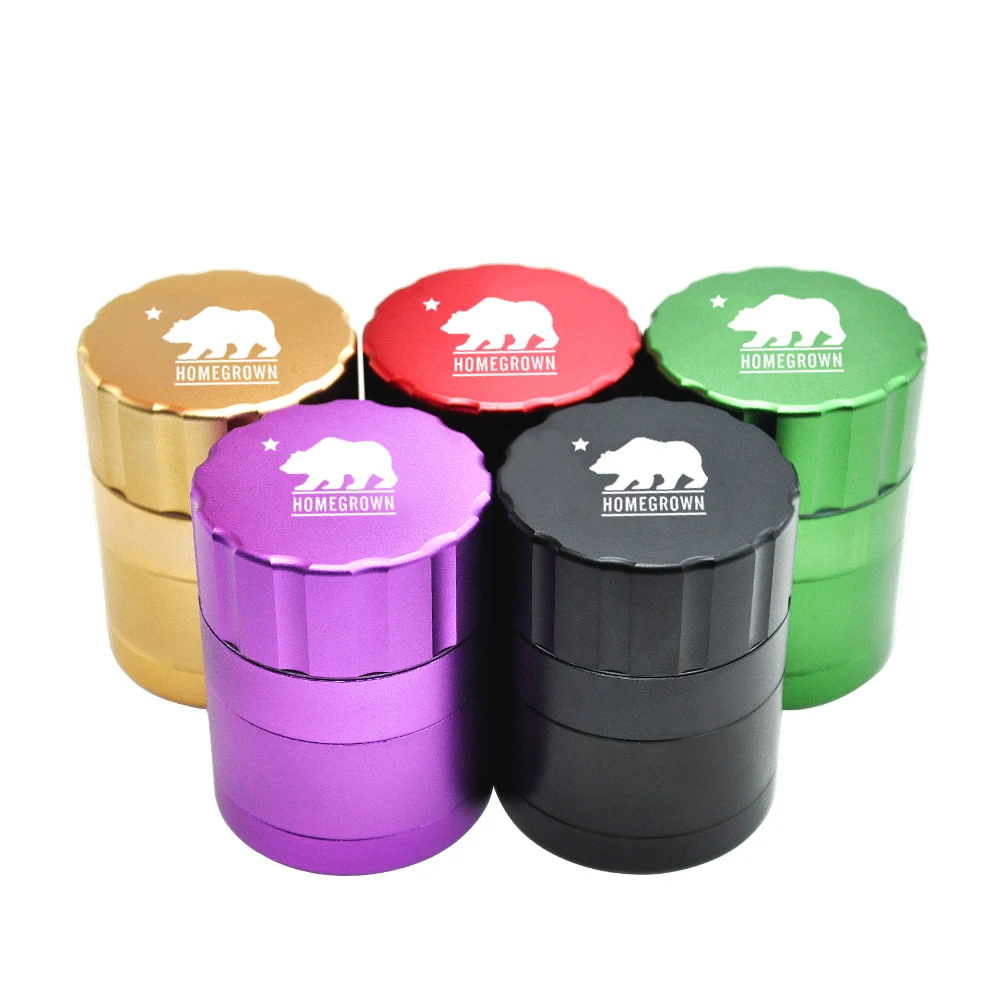 

1 X Aircraft Aluminum Herb Grinder 42 MM 4 Layers Tobacco Grinder Crusher Spice Grinder With Gift Box