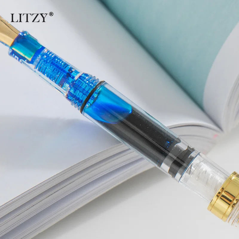 Перьевая ручка LITZY металлическая с золотым наконечником| |