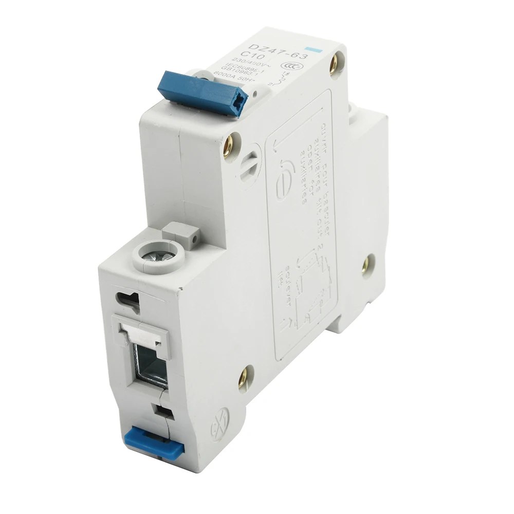 DZ47-63 6A 10A 16A 1P AC 230 В или 400 В 20A 25A 32A 40A 50A 63A мини-выключатель MCB переключатель выключателя
