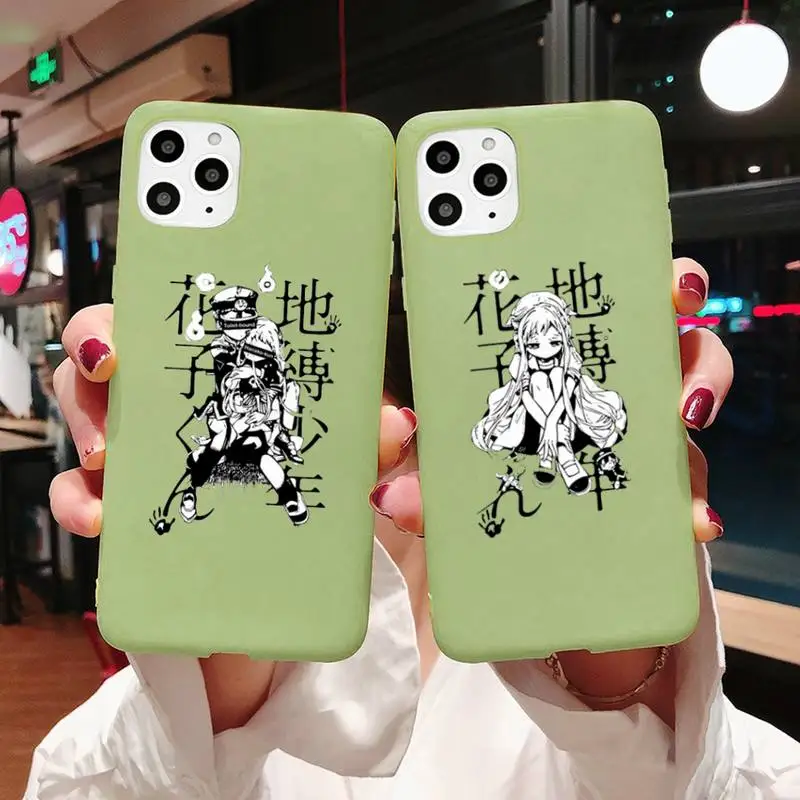 

Toilet Bound Hanako Kun anime Phone Case Candy Color for iPhone 6 7 8 11 12 s mini pro X XS XR MAX Plus
