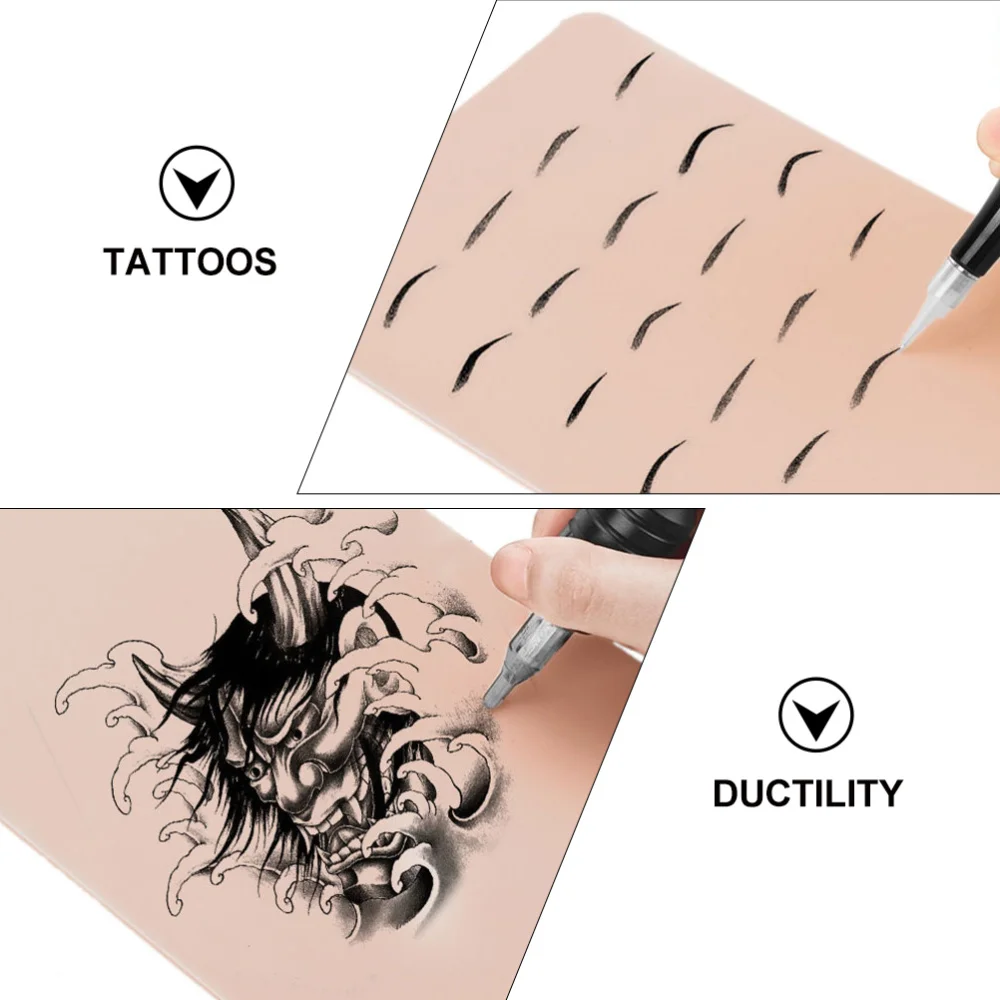 

3pcs Blank Practice Skin Eyebrow Tattooing Silicone Simulation Skin for Beginner