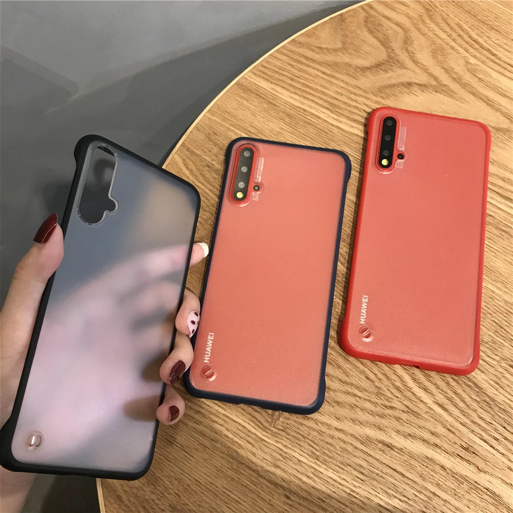 Противоударный безрамный чехол-бампер из поликарбоната + ТПУ для huawei Honor 9X Pro 8X 20i