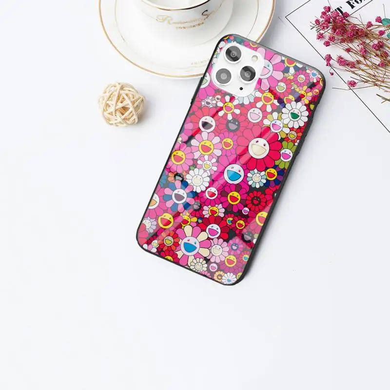 

Apans Brand Takashis Sun Flower Phone Case For IPhone 6 6s 7 8 Plus X Xs Xr Xsmax 11 12 Pro Promax 12mini Tempered Glass