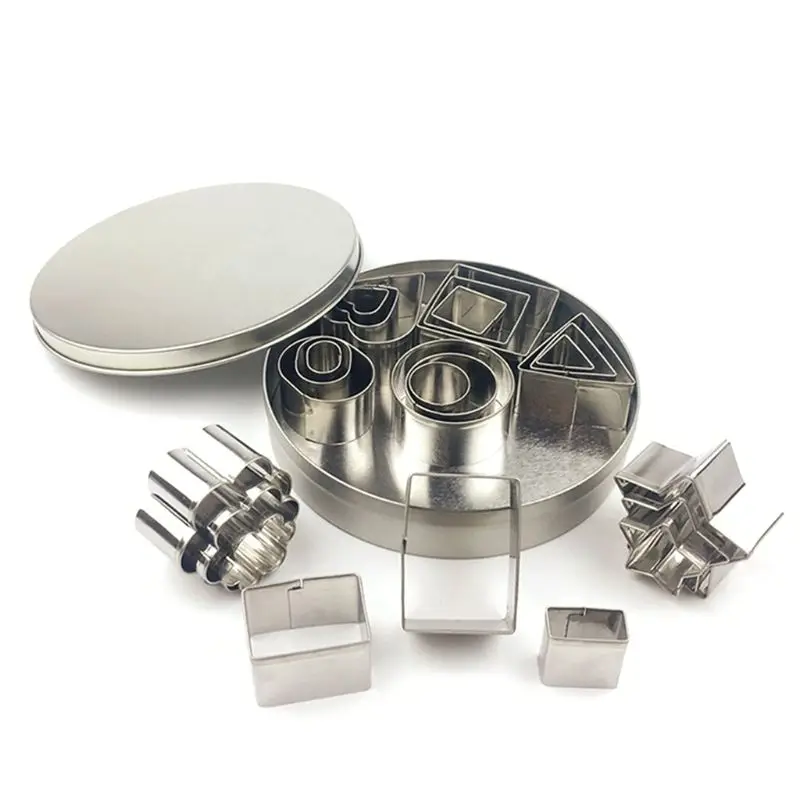 Мини формочки для печенья набор форм 24 маленькие формы вырезания теста корочки