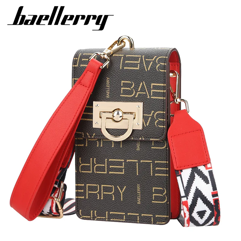 

baellerry Ladies Purse Long Print Pocket Crossbody Bag Messenger Wallet Cell Phone Bags Card Holder Coin Pocket women handbags