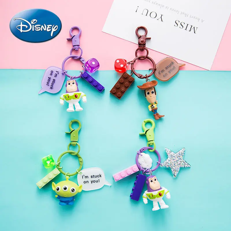 

Disney мультфильма «История игрушек», с принтом «большие глаза» для мальчиков, мягкая игрушка клубничный медведь брелок автомобиля ключ цепоч...