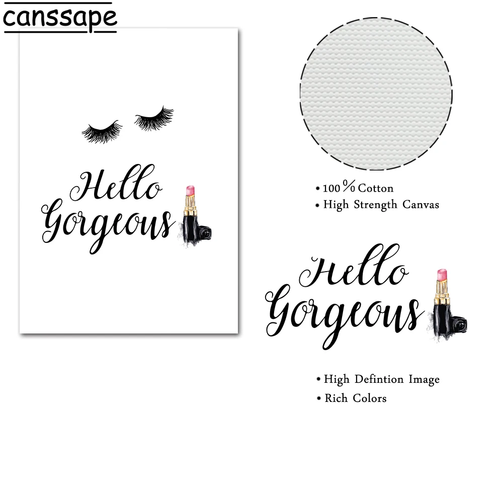 Модные постеры и принты для макияжа настенное художественное изображение помады