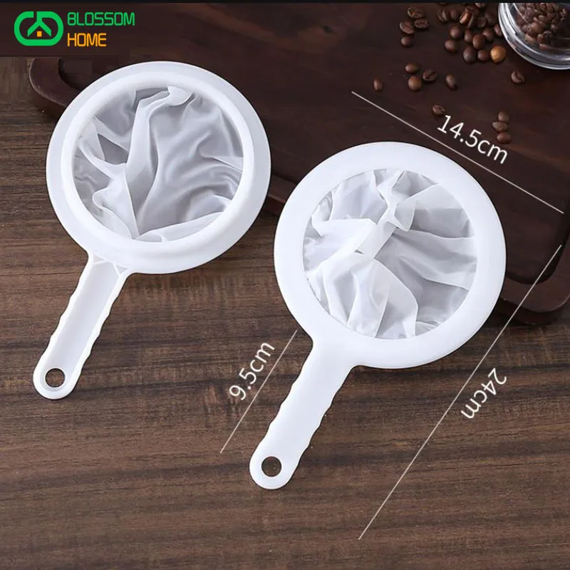 

Фильтр для молока, многоразовый нейлоновый Сверхтонкий дуршлаг, сетчатый сито, фильтр для меда, сока, чая, соевого молока, кофе, кухонные акс...