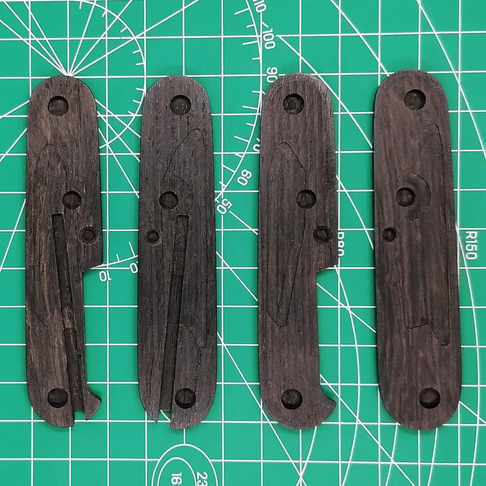 Самодельные весы из черного дерева с ручкой для 91 мм швейцарского армейского