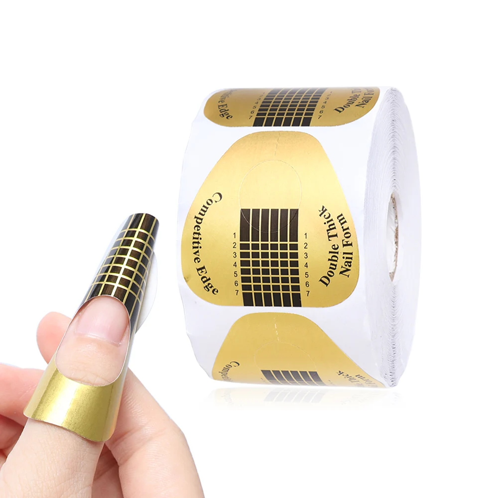 500 шт. формы для ногтей направляющие советы наращивания акриловых УФ гель