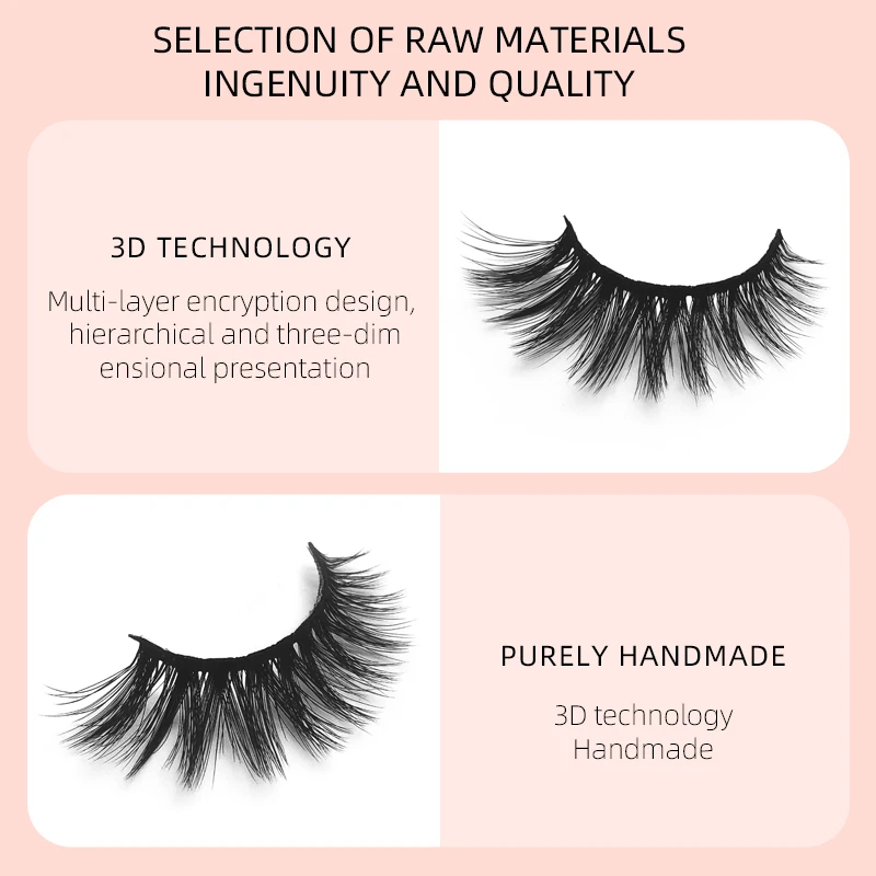 1 пара 3D накладных ресниц из норковых волос новые густые накладные ресницы для