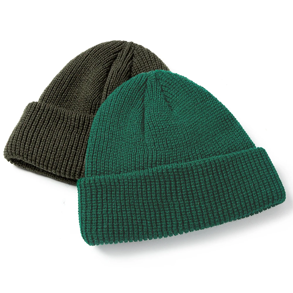 Женская зимняя теплая шапка бини повседневная короткая в стиле хип хоп для