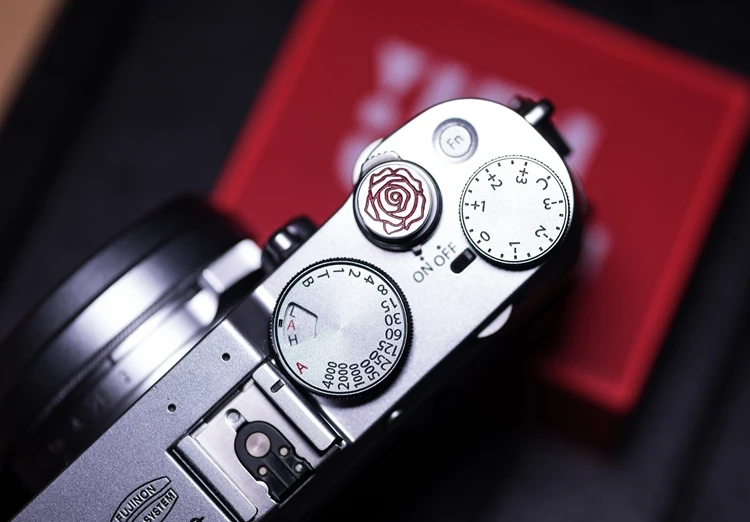 Оригинальная Серебряная+ латунная кнопка спуска затвора для камеры Fujifilm X100F XPRO2 XE3 XT3/X10/X20/X30 Leica M1/M2