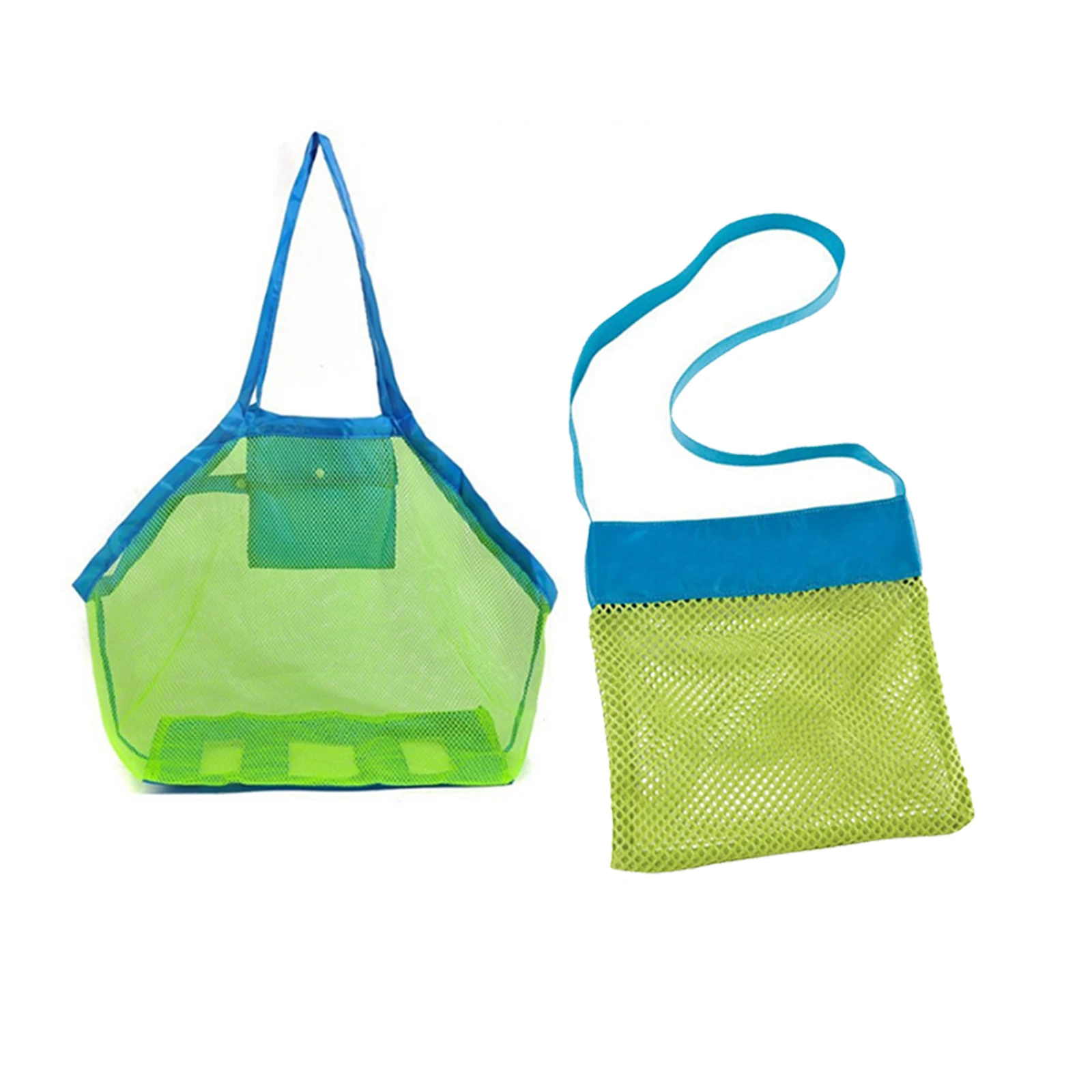 

Portable Children's Beach Toys Bag Sand Free Mesh Bag Large Capacity Mesh Storage Bag Foldable Beach Swimming Bag Beach Tool Bag