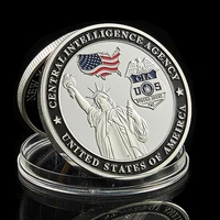 usa cia we are the nations first line of defense silent warriors silver plated coin