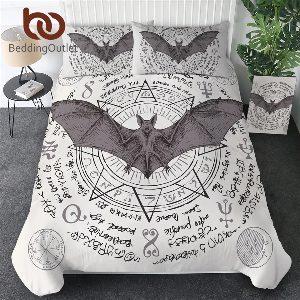 Комплект постельного белья Летающий вампир крылья летучей мыши пододеяльник