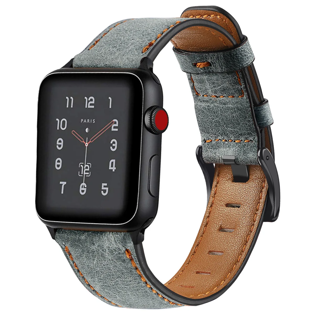 Роскошный ремешок из натуральной кожи для iwatch 44 мм 42 мм кожаный ремешок для apple watch 4 5 ремешок браслет для iwatch 5 4 3 2 38 мм 40 мм