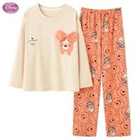 disney design long sleeve cotton pajamas autumn women tigger pajama sets winnie the pooh pijama sleepwear pyjamas nightwear set