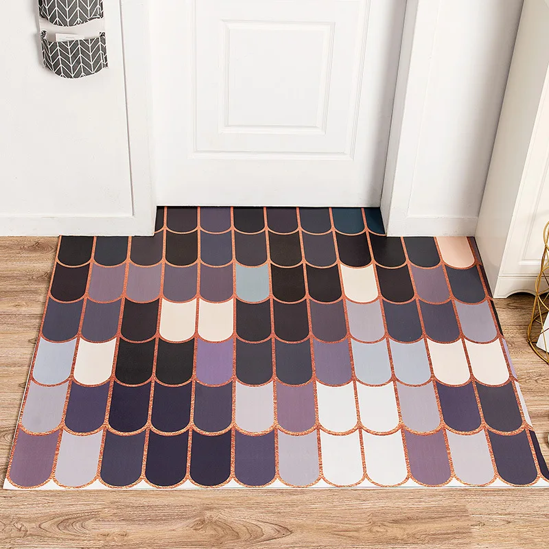 Коврик для входной двери ПВХ кожаный коврик противоскользящий маслостойкий