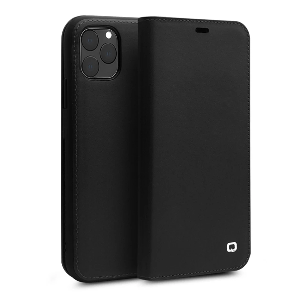 QIALINO модный флип-чехол из натуральной кожи для Apple iPhone 11 бизнес-Чехол ручной