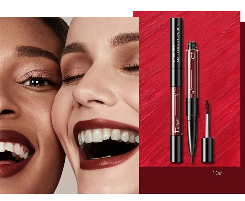 16 цветов жидкая губная помада матовая Красная долгостойкая водостойкая для