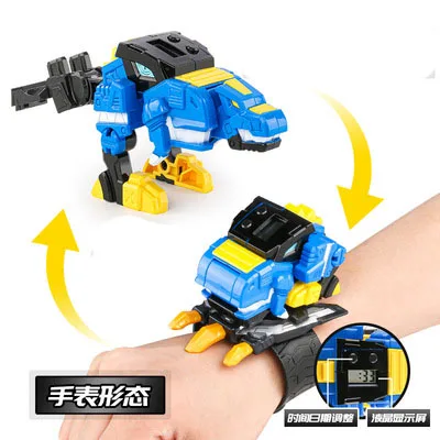 Kids Mini Force Transformation Super Dinosaur Power Toys with Sound and Light MiniForce Simulation Animation Summoner Toy Gift
