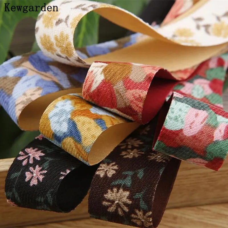 

Kewgarden цветочные ленты с принтом 1 "1,5" 25 мм 15 мм 38 мм Сделай Сам для изготовления бантов для волос аксессуары для ручной работы карфы для шитья ...
