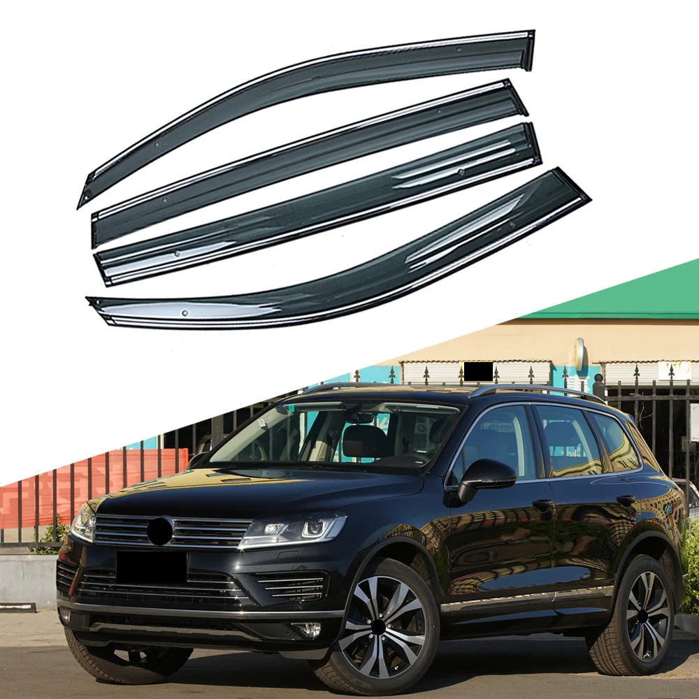 

Для VOLKSWAGEN VW Touareg 7P 2-го поколения 2010-2018 автомобильное окно солнцезащитный дождь искусственное покрытие Защитный чехол рамка