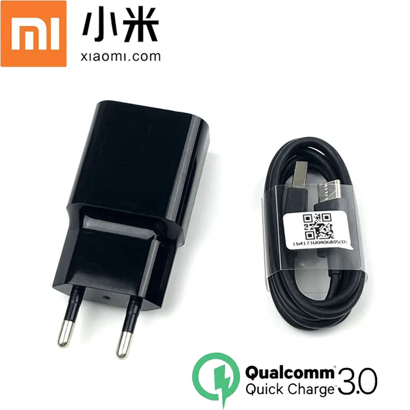 Оригинальное быстрое зарядное устройство для Xiaomi Redmi Note 8 QC 3 0 адаптер быстрой