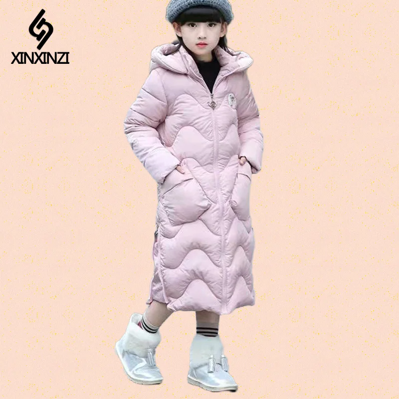 

Зимние куртки для девочек, Детская уличная теплая одежда, плотные пальто, ветрозащитные Детские хлопковые куртки, детская зимняя верхняя од...