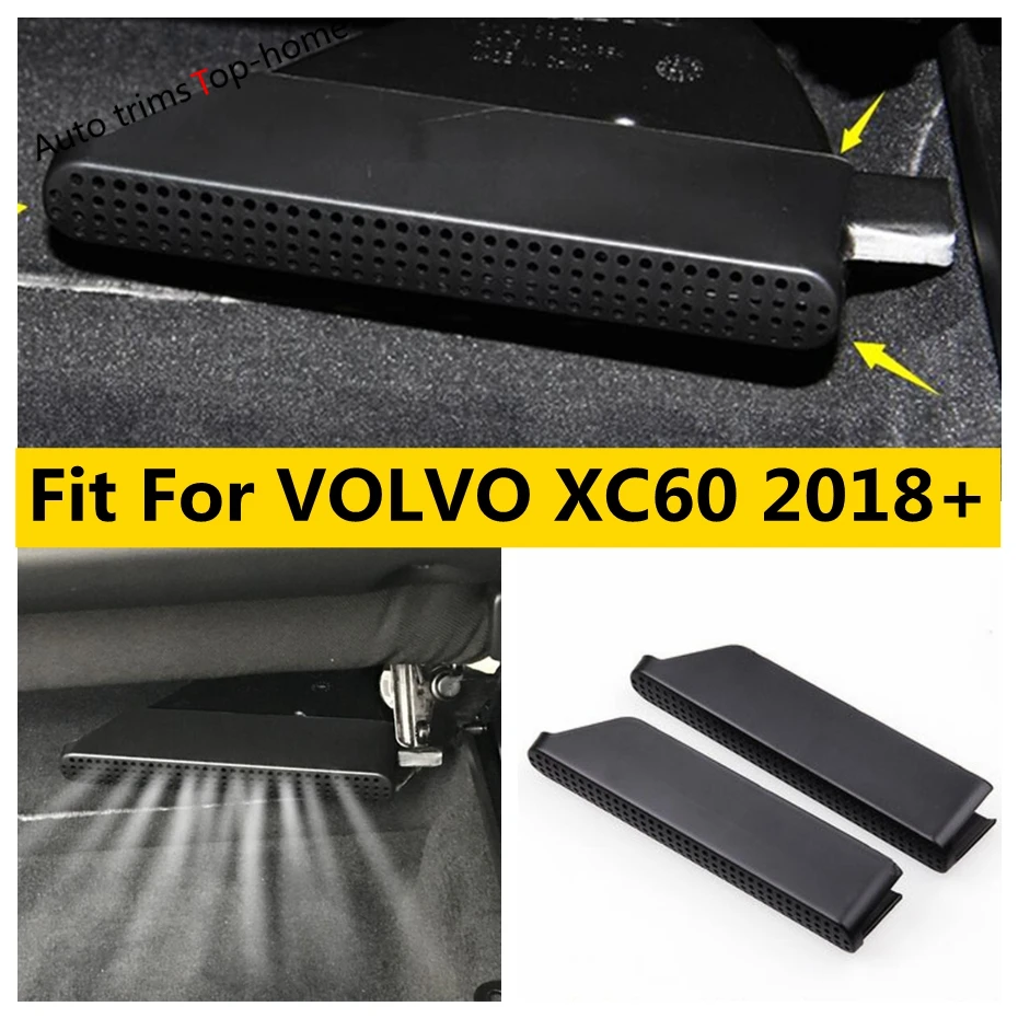 Yimaautotrims Accessories Fit For VOLVO XC60 2018 - 2021 Car Seat Bottom AC Air Duct Vent Anti-blocking Plastic Protective Cover