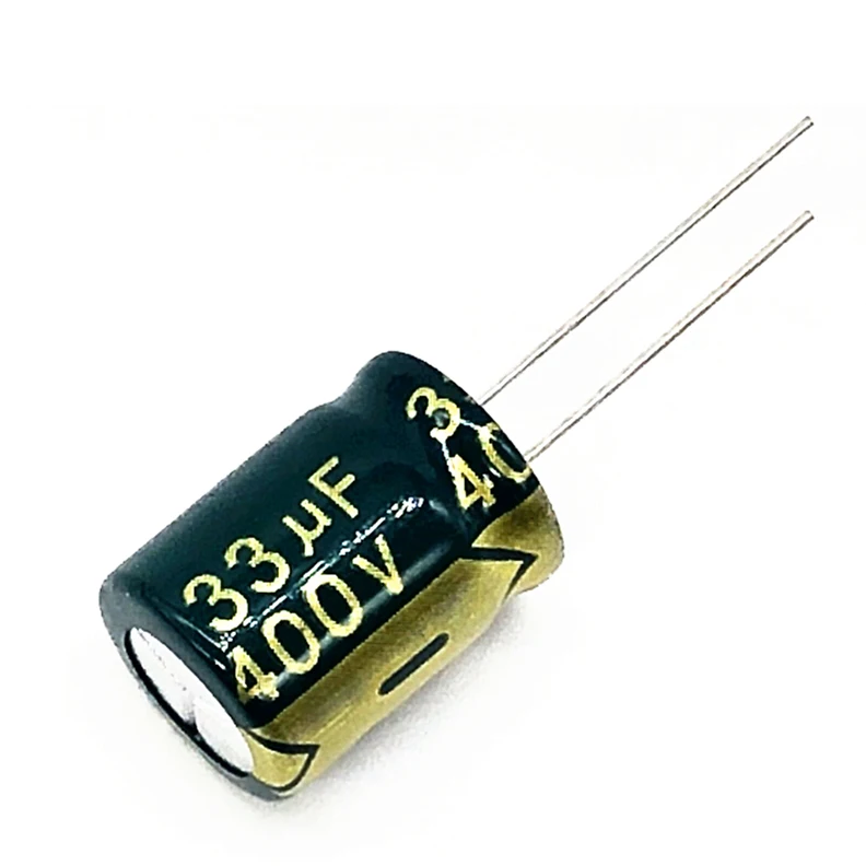 

2pcs/lot 33UF high frequency low impedance 400V 33UF aluminum electrolytic capacitor size 13*18 T28 400V33UF 20%