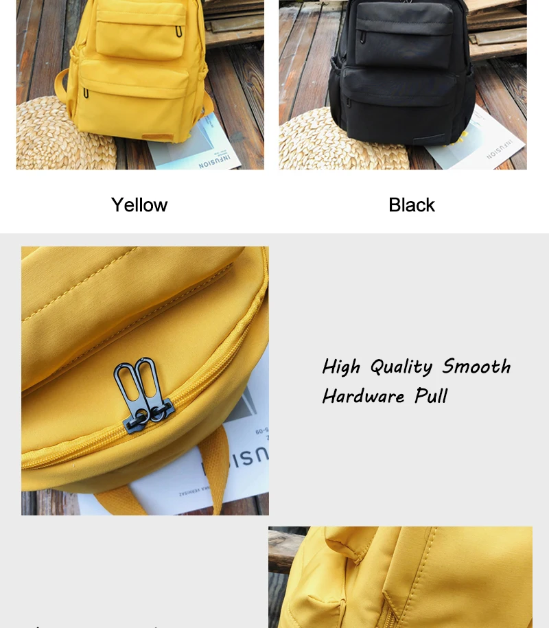 New Teenager Girls Waterproof Nylon Backpacks SchoolBag for Women Multi Pockets Travel Backpack Female School Bag Mochilas