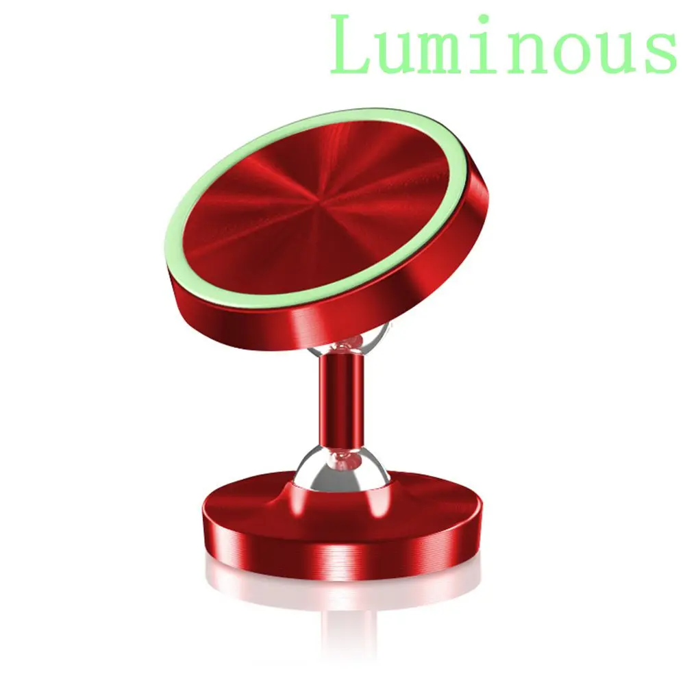 Luminous Red FLOVEME светящийся магнитный держатель для телефона Подставка в автомобиль для iPhone X samsung держатель для телефона в машину крепление мобильный телефон Поддержка gps магнитный держатель для телефона в машину магнит - Цвет: Luminous Red