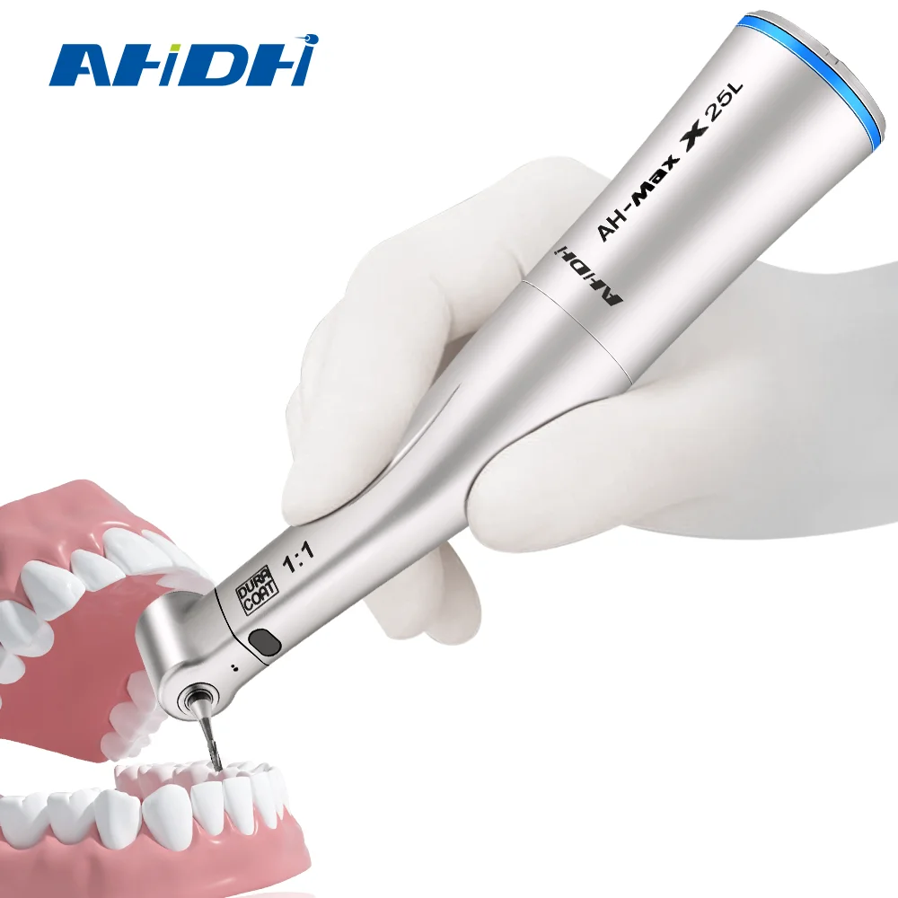 

X25L 1:1 CA Bur Slow Speed Contra Angle Handpiece Dental Optical LED Electric Laboratory Oral Therapy Equipment
